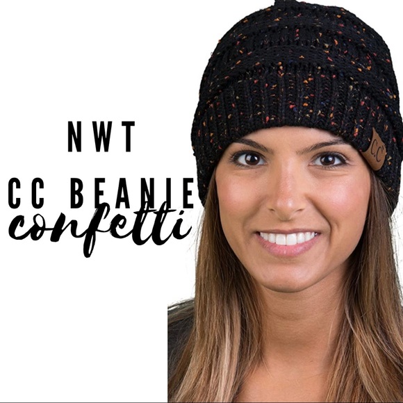 Accessories - NWT  CC® BUN CONFETTI BLUE BEANIE